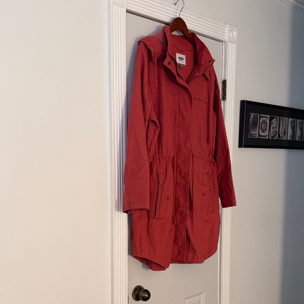Old Navy Women's Utility Jacket in Coral